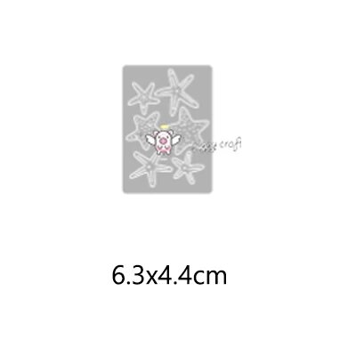 Металлические штампы для скрапбукинга ракушка звезда D-452