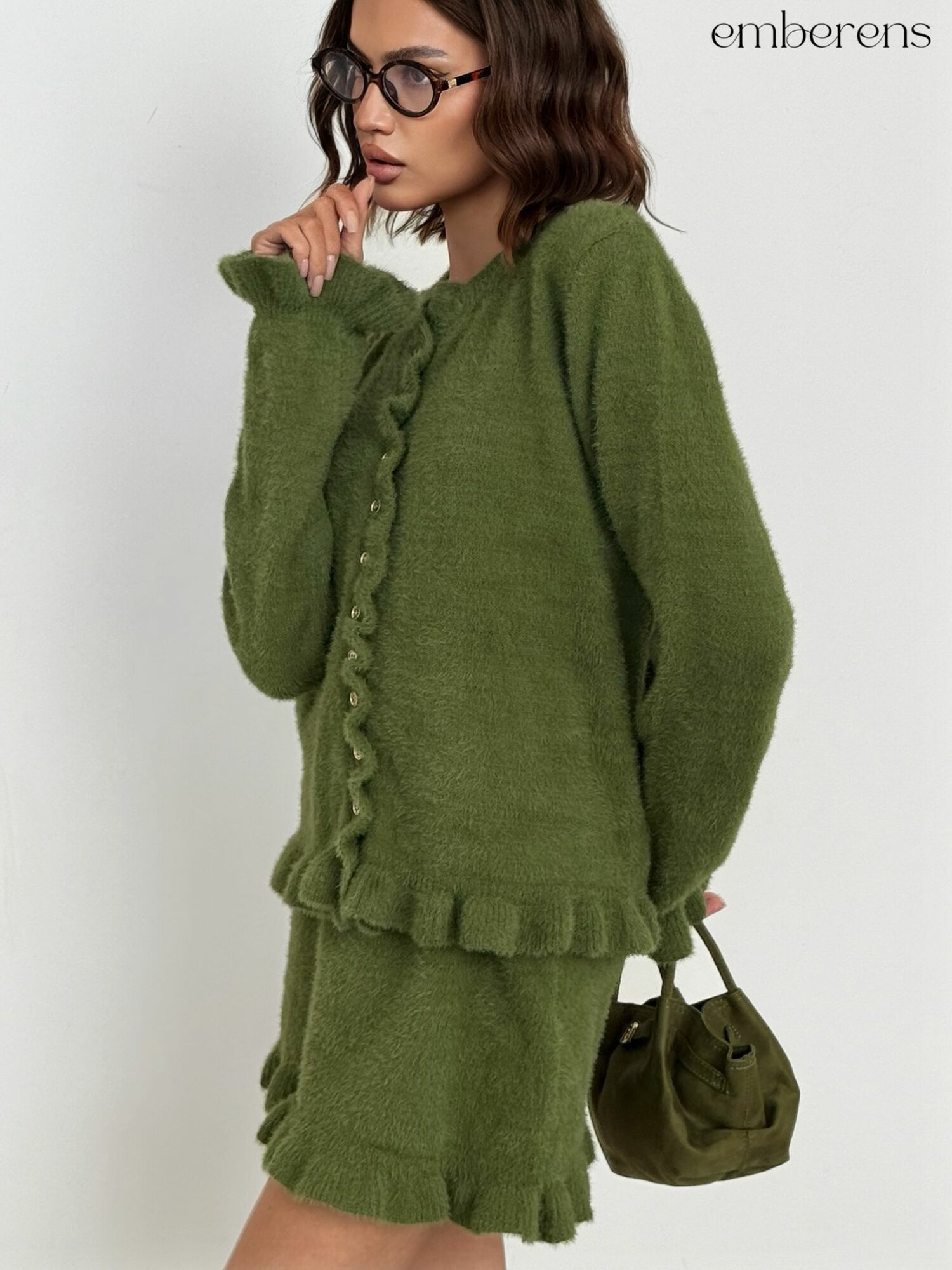 Костюм классический EMBERENS Осень-зима 2025 размер L зеленый