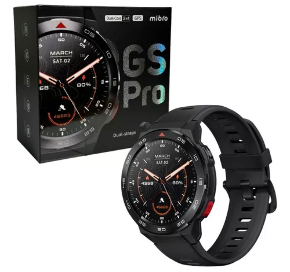 «Xiaomi Mibro GS Pro — многофункциональные смарт-часы с AMOLED-дисплеем 1.43”