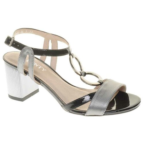 фото Босоножки bonty женские летние, размер 39, цвет черный, артикул 2524