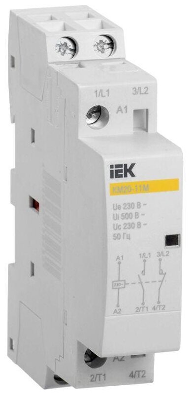 Контактор модульный КМ20-11М AC, IEK MKK11-20-11 (1 шт.)