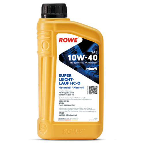 ROWE Hightec Super Leichtlauf HC-O 10w40 SL/CF,A3/B4 1л