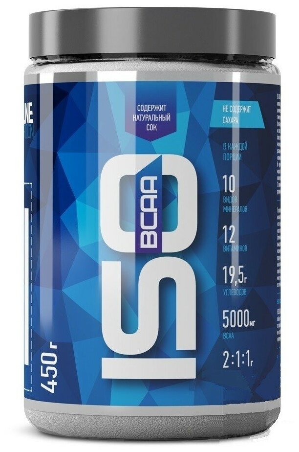 Изотоник RLINE ISO BCAA, порошок, 900гр, черная смородина - фото №4