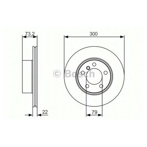 фото Тормозные диски bmw f20/f21/f31 10> bosch арт. 0 986 479 a18