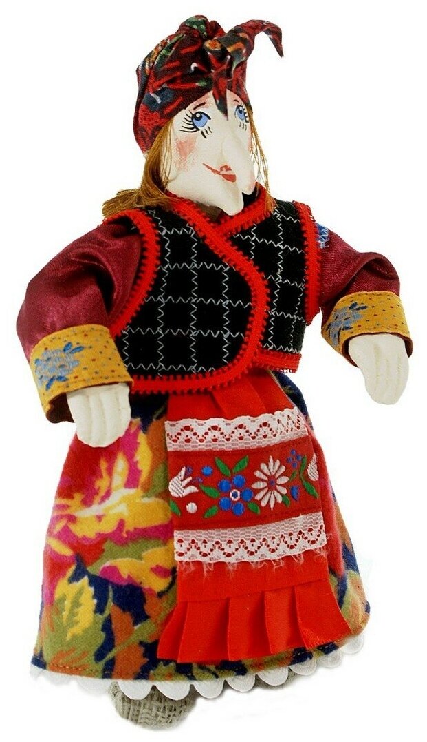 Кукла коллекционная Потешного промысла набивная Баба-Яга