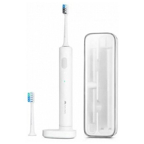 Электрическая зубная щетка DRBEI BET-C01 звуковая 31000 движмин 2 насадки АКБ белая 409000₽