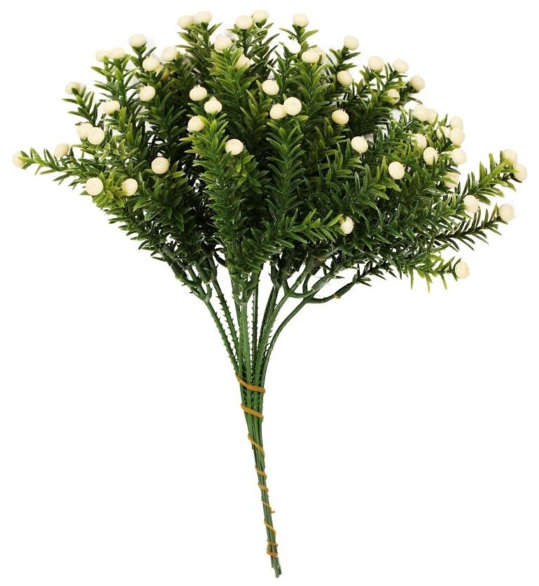 Искусственный можжевельник белый / искусственные растения для декора / декор для дома
