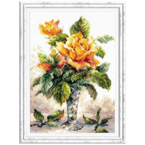 Набор для вышивания чудесная игла арт.40-79 Желтые розы 20х27 см