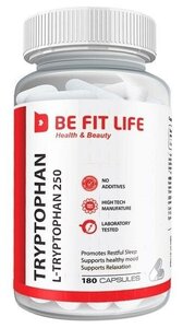 Фото Аминокислота BEFITLIFE Tryptophan (250MG/180CAPS)