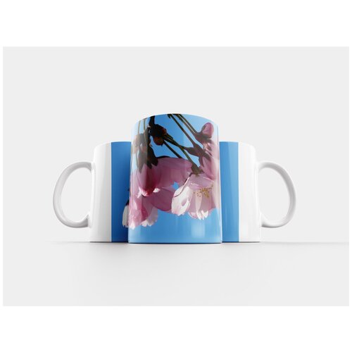 фото Кружка "декоративная вишня, цветущая ветка, бутон" 320 мл lotsprints
