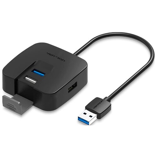 Концентратор Vention OTG USB 2.0/ USB 3.0 на 4 порта Черный - 1м. CHABF концентратор vention otg usb 2 0 usb 3 0 на 4 порта черный 1м chabf