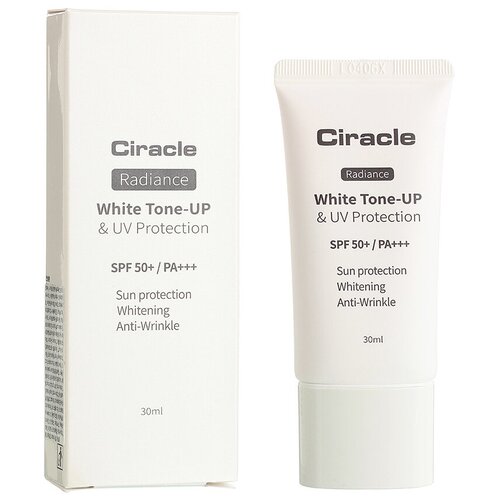 Осветляющий солнцезащитный крем Ciracle Radiance White Tone-Up & UV Protection SPF50+/ PA+++ (30 мл) осветляющий солнцезащитный крем для лица radiance white tone up