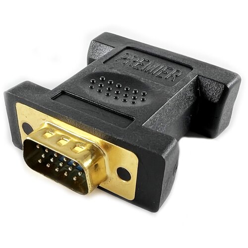 Переход HD 15 Pin (VGA) штекер-HD 15 Pin (VGA) штекер пластик позолоченный
