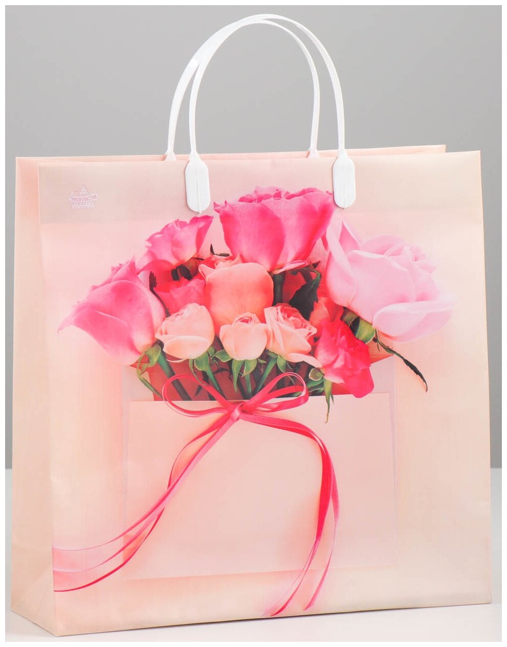 MILAND Пакет пластиковый "Конвертик с розами", 30x30 см - фотография № 2