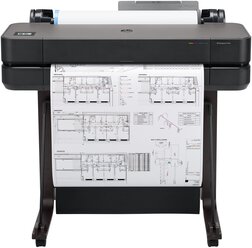 Принтер HP DesignJet T630 5HB09A 24",4color,2400x1200dpi,1Gb,30spp(A1),USB/GigEth/ Wi-Fi,stand,mediabin,rollfeed,sheetfeed,tray50(A 3/A4), autocutter,