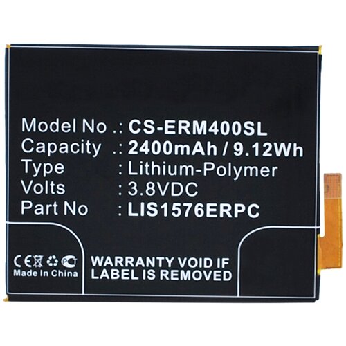 Аккумулятор CS-ERM400SL LIS1576ERPC для Sony Xperia M4 Aqua E2303 3.8V / 2400mAh / 9.12Wh аккумуляторная батарея lis1576erpc для sony xperia m4 aqua e2303