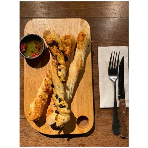 Разделочная доска с отверстием большая, доска из натурального дерева, доска для подачи, Гевея