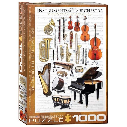 Пазл Eurographics 1000 деталей: Инструменты оркестра пазл eurographics 1000 деталей инструменты оркестра