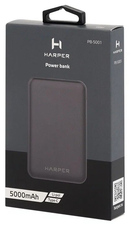 Портативный аккумулятор HARPER PB-5001 black