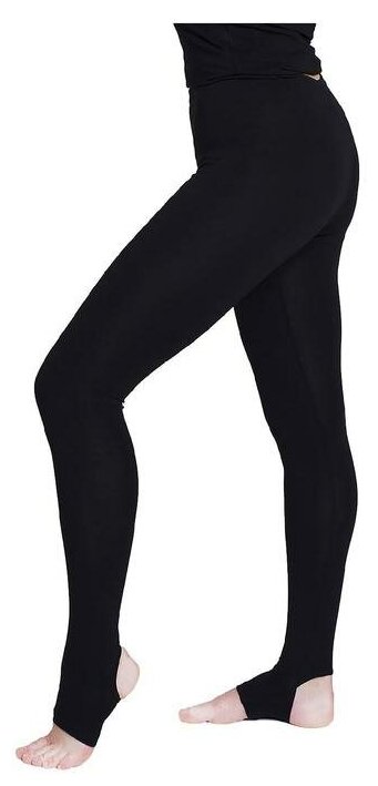 Лосины спортивные Grace Dance с вырезом, размер 36, цвет черный