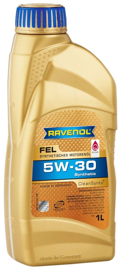 Синтетическое моторное масло RAVENOL FEL SAE 5W-30, 1 л