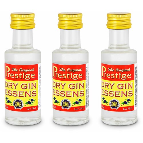Эссенция для самогона Prestige Dry Gin Essens ароматизатор пищевой для спирта, выпечки (Cухой Джин) 3шт.