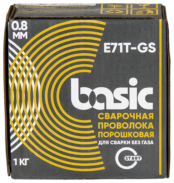 Порошковая сварочная проволока Basic E71T-GS д.0,8 (1 кг)
