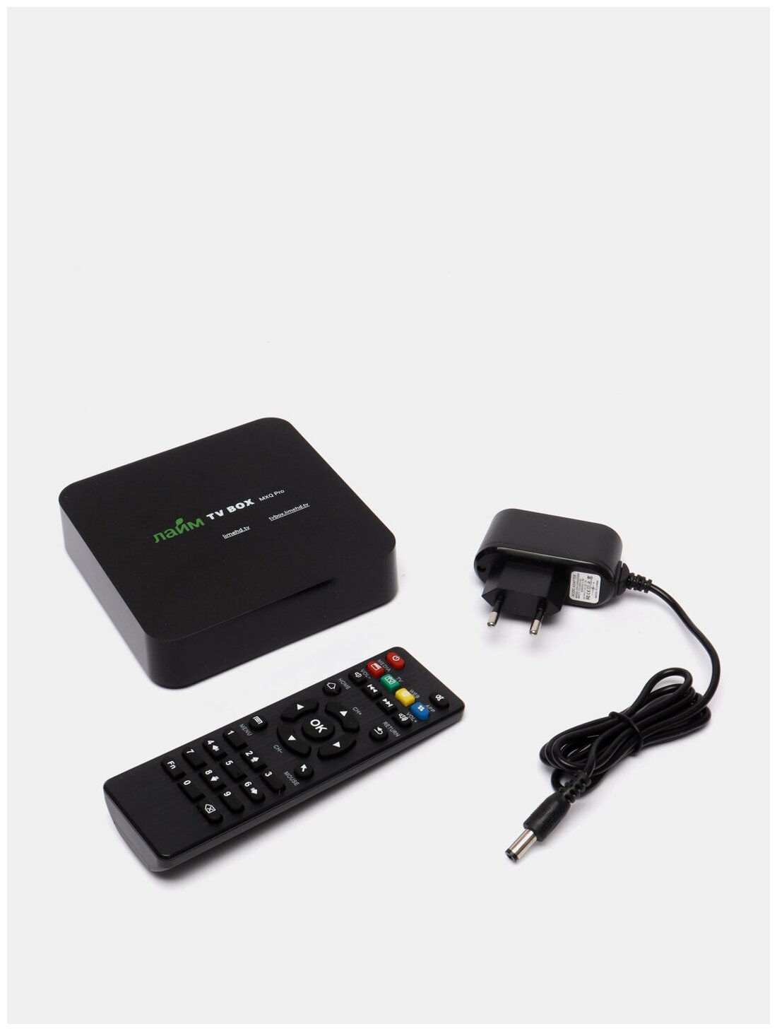 Медиаплеер Смарт ТВ приставка Лайм TV box MXQ Pro Андроид 7.1 (4 ядра 8 Гб) с WI-FI / 200 каналов бесплатно