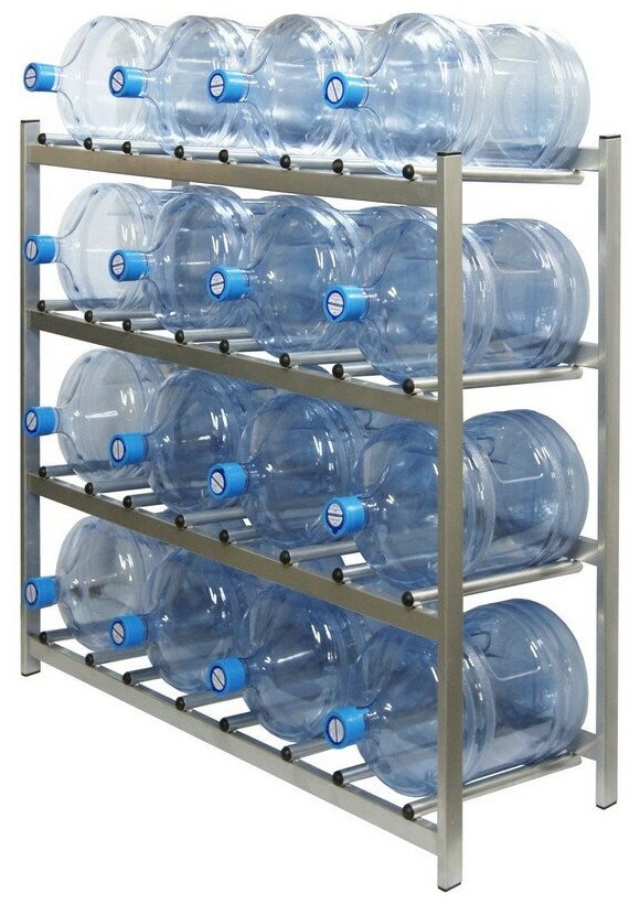 Стеллаж для бутиллированной воды KD_Бомис-16 на 16 тар. 412564 - фотография № 1