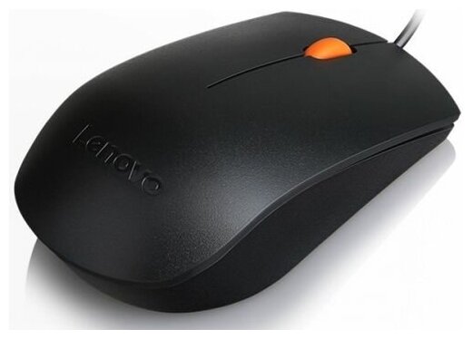 Мышь Lenovo 300 черныйоранжевый