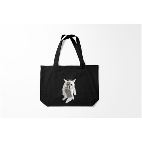 фото Сумка-шоппер / 46х35 см / мемы / кот мем гопник burnettie