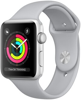 Б/У и уценка Умные часы Apple Watch Series 3 42 мм Aluminium Case GPS RU, серебристый/белый — купить в интернет-магазине по низкой цене на Яндекс Маркете