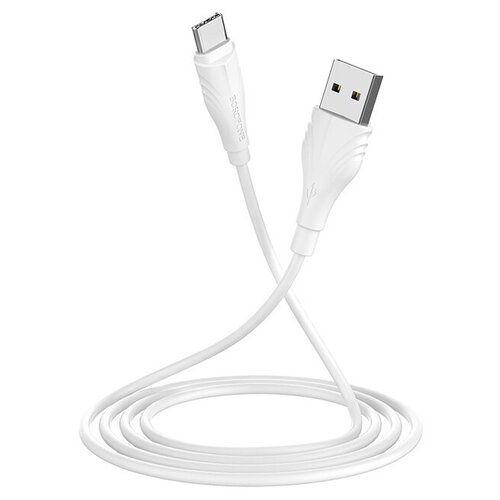 Кабель для зарядки Type-C зарядный кабель для Type-C USB Кабель быстрой зарядки Android Кабель USB Android Borofone BX18 3м белый кабель для зарядки и передача данных usb type c 3 метра