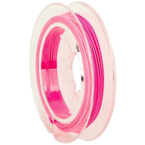 Тросик ювелирный (ланка), диаметр 0,5 мм, цвет: ярко-розовый
