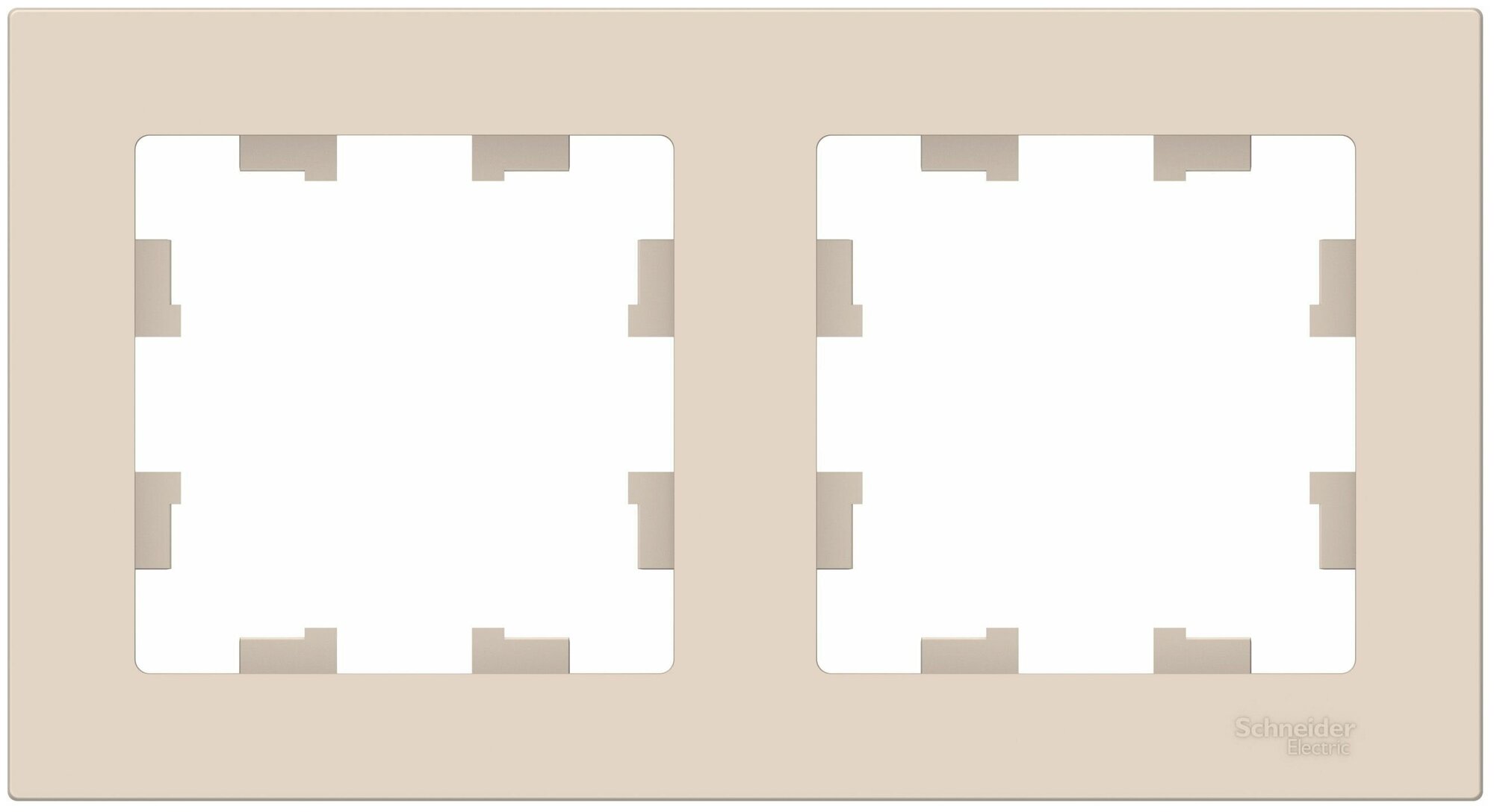 Systeme Electric AtlasDesign 2-постовая рамка бежевый