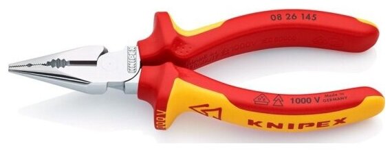 Пассатижи Knipex 0826145, удлиненные хромированные 145 mm