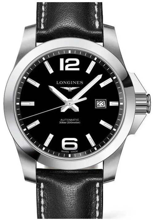 Наручные часы LONGINES Наручные часы Longines Conquest L3.778.4.58.3, серебряный, черный