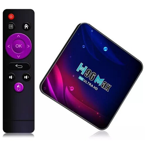 Смарт ТВ приставка Android 11 smart H96 Max 4k ultra HD 4 ядра 4 гб озу 32GB Anycast 5G wi fi 435000₽