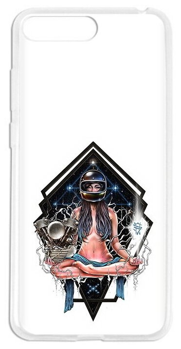 Чехол задняя-панель-накладка-бампер MyPads красивая девушка в шлеме для Huawei Honor 6 Plus (PE-UL00/TL20/TL10/CL00)75.7 противоударный