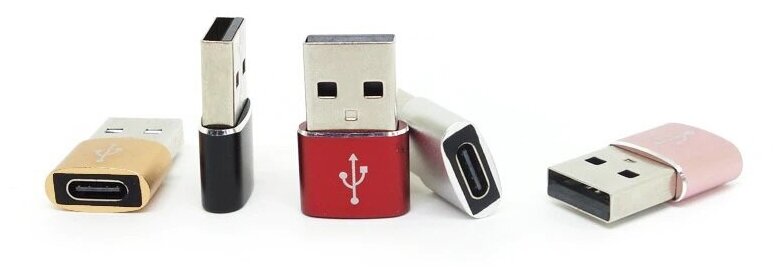 Переходник PALMEXX USB2.0 (m) - USB Type-C (f), чёрный