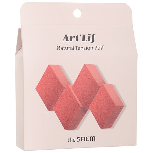 Набор спонжей косметических THE SAEM ART'LIF NATURAL TENSION PUFF(4P), 4ШТ.