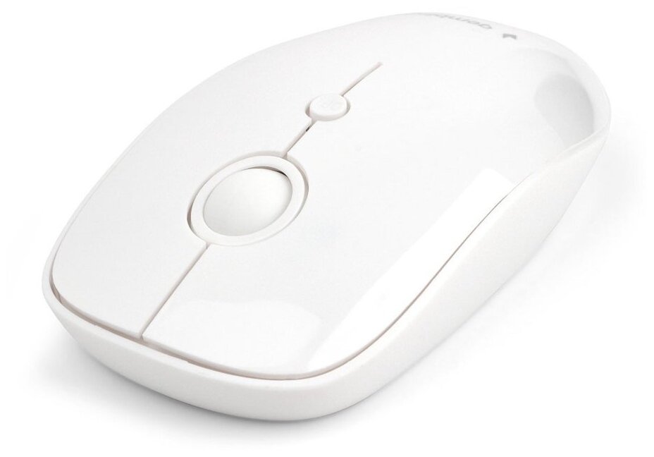 Мышь беспроводная Gembird MUSW-385 24 ГГц 2 кнопки колесо кнопка 1000DPI белый глянец