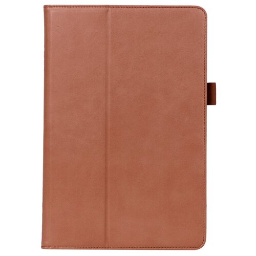 фото Чехол mypads бизнес класса для lenovo tab p11 tb-j606l / tb-j606f (2020/2021) / pad 2021 (tb-j616) с визитницей и держателем для руки коричневый натуральная кожа prestige италия