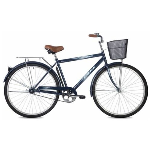 фото Велосипед foxx boy fusion синий 28"/20" с корзиной
