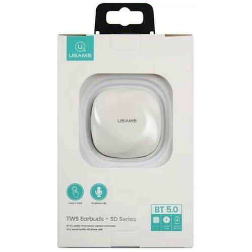 Наушники USAMS с микрофоном TWS белый BHUSD01 209500₽