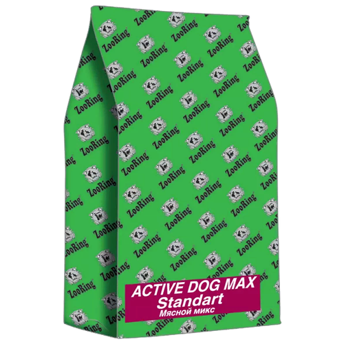 Сухой корм ZooRing Active Dog Standart для активных собак средних и крупных пород Мясной микс Говядина и птица 20 кг