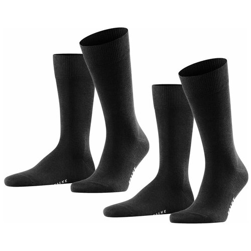 Носки Falke, 2 пары, размер 43-46, черный носки falke 2 пары размер 43 46 бежевый