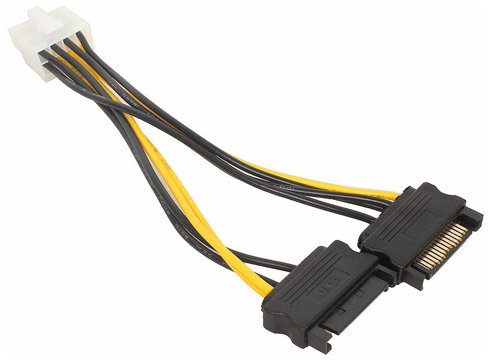 Разветвитель питания Cablexpert CC-PSU-83 2xSATA->PCI-Express 8pin для подключения в/к PCI-Е (8pin) к б/п ATX