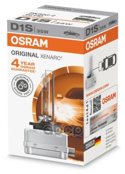 D1s (35w) Лампа Xenarc [Ксенон, D1s, Без Пра] 1шт. Картонная Коробка] Osram арт. 66140