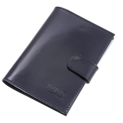 фото Кошелек бумажник водителя из натуральной кожи мужской черный cro-o-178-89 кроко